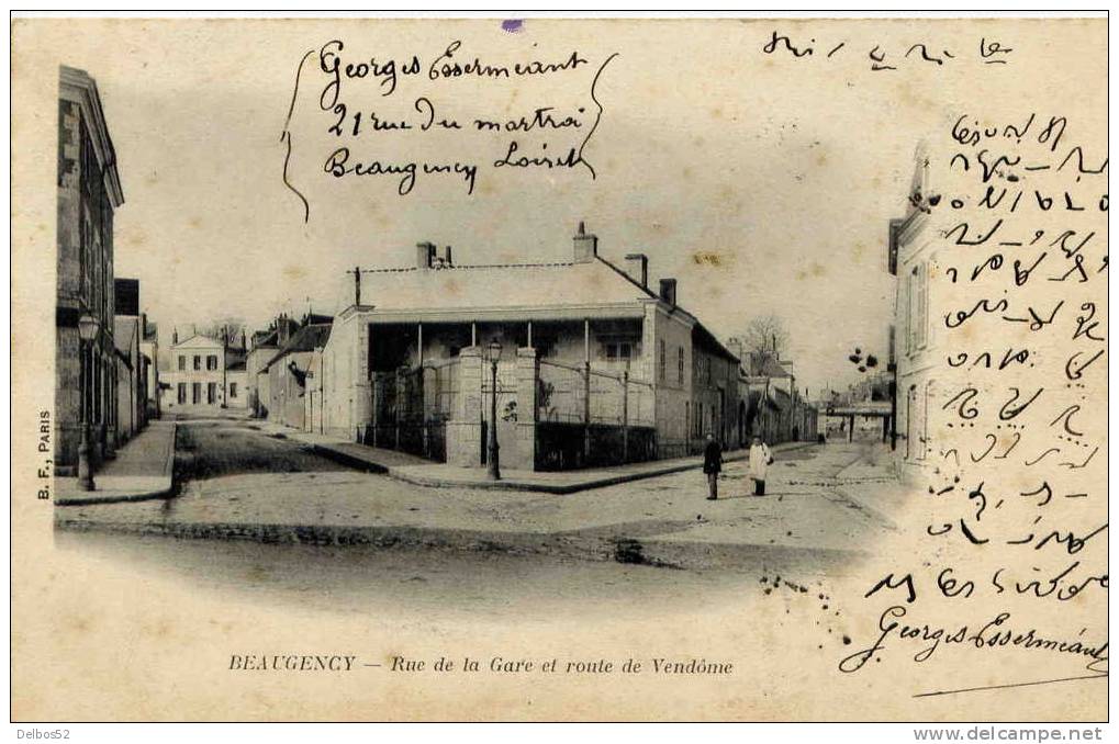 Beaugency ( Loiret ) - Rue De La Gare Et Route De Vendôme - Beaugency