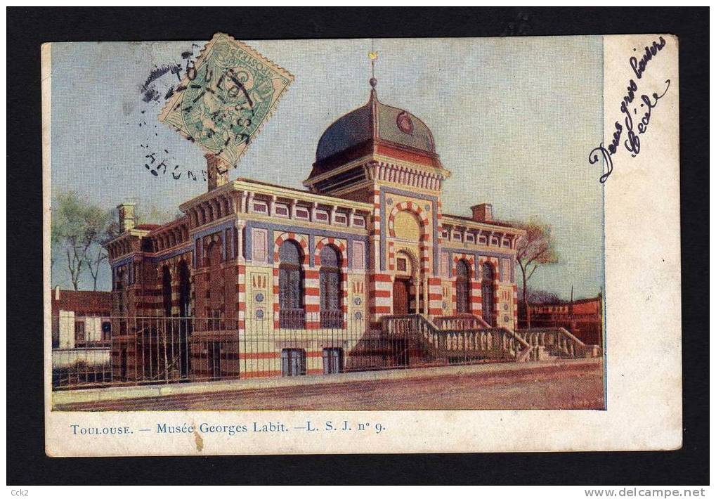 FRANCE CARTE POSTALE TOULOUSE-Musee Georges Labit - Lettres & Documents