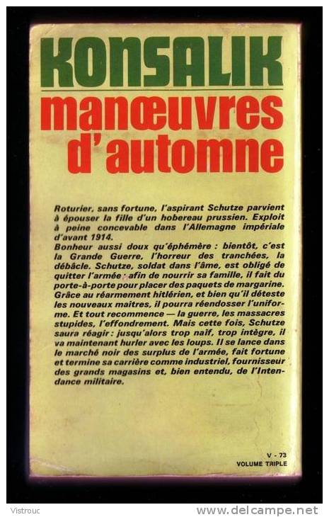 "Manoeuvres D'automne ", Par KONSALIK - PRESS POCKET N° 992 ***. - Action