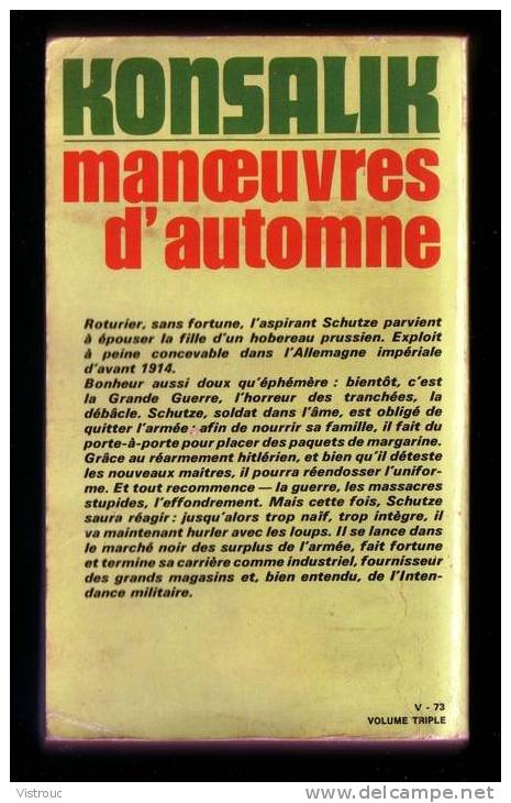 "Manoeuvres D'automne ", Par KONSALIK - PRESS POCKET N° 992 ***. - Azione