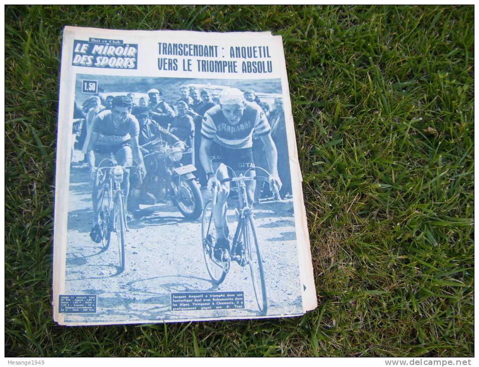 Le Miroir Des Sports N° 974 11 Juillet 1963--federico Martin Bahamontes Anquetil - Autres & Non Classés