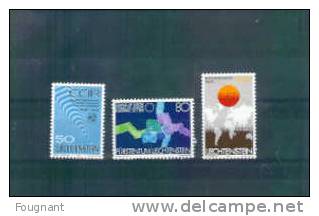 LIECHTENSTEIN:1979:Timbre       S  N°669 /71 NSC.Complet.50e Anniv.du Comité Consultatif Intern.des Radiocommunications. - Unused Stamps