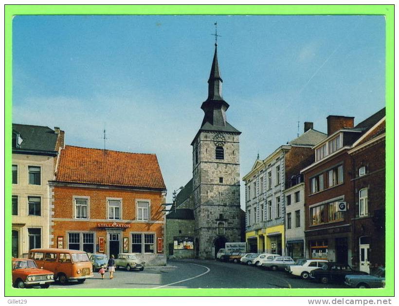 FLORENNES, BELGIQUE - LA GRANDE PLACE - ANIMÉE - ÉDITIONS DE MARIO-YVOIR - CIRCULÉE EN 1976 - - Florennes