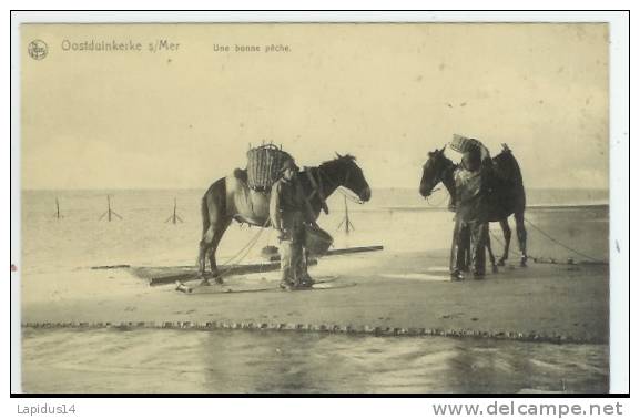 D 956 / CPA  BELGIQUE     OOSTDUINKERKE  UNE BONNE PECHE - Oostrozebeke