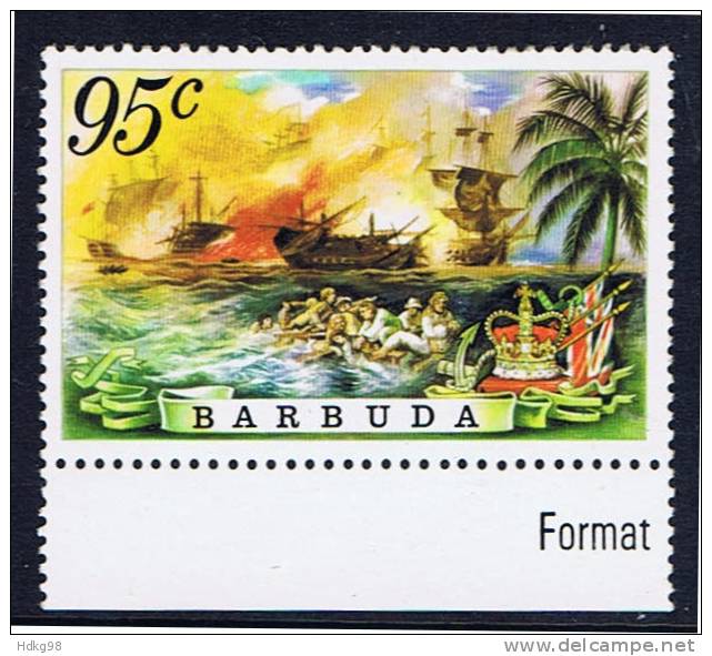 Barbuda+ 1975 Mi 226** Seeschlacht - Barbuda (...-1981)