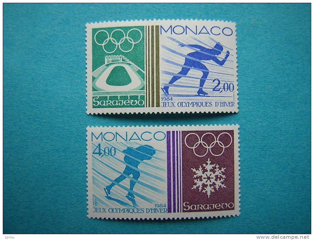 MONACO.  JEUX OLYMPIQUES DE SARAJEVO. PATINAGE DE VITESSE. - Hiver 1984: Sarajevo