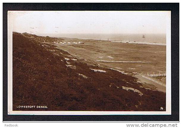 1931 Real Photo Postcard Lowestoft Denes Suffolk - Ref B145 - Lowestoft