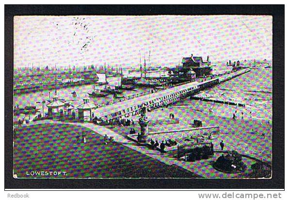 1904 Postcard Lowestoft Harbour & Pier Suffolk  - Ref B145 - Lowestoft