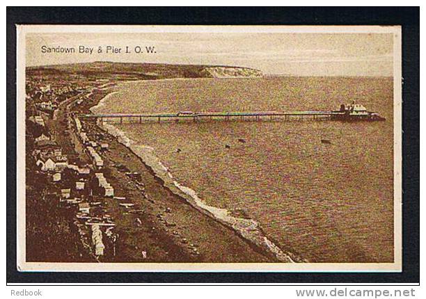 Postcard Sandown Bay & Pier Isle Of Wight - Ref B145 - Sandown