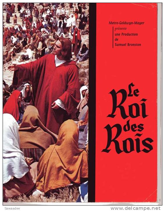 PLAQUETTE - FILM - LE ROI DES ROIS - 4 PHOTOGRAPHIES - RELIGION - Kino/Fernsehen