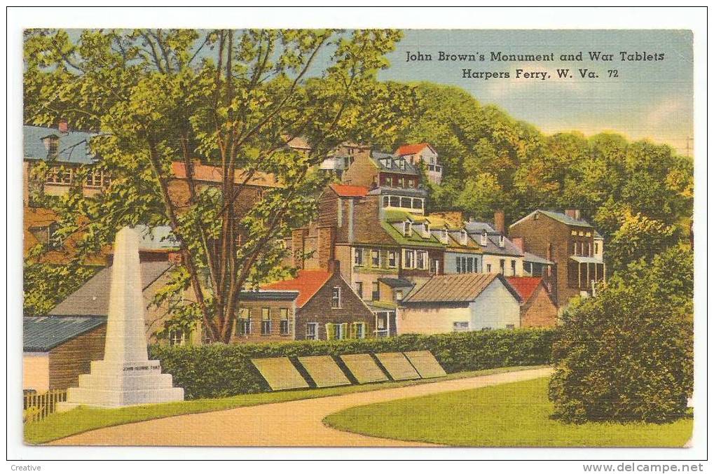 John Brown's Monument And War Tablets Harpers Ferry.W.Va.1944 - Other & Unclassified