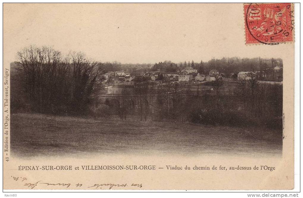 91 EPINAY SUR ORGE Et VILLEMOISSON SUR ORGE Viaduc Du Chemin De Fer Au Dessus De L'Orge - Epinay-sur-Orge