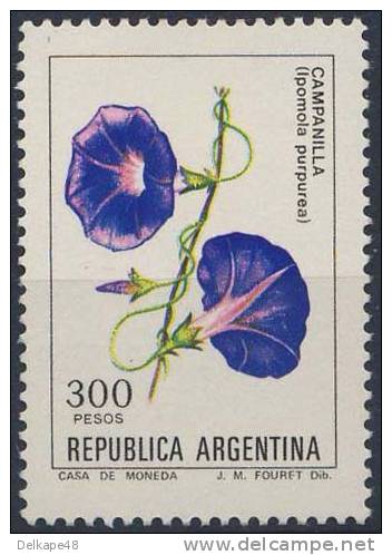 Argentina 1982 Mi 1559 Y YT 1313 Sc 1345 ** Ipomoea Purpurea: Purple Tall /  Volubilis / Purpur-Prunkwinde / Winde - Ongebruikt