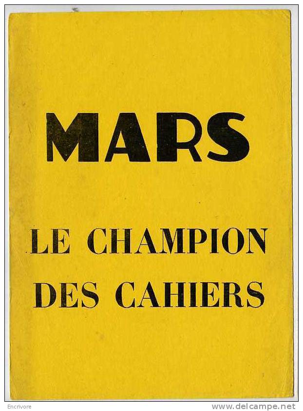 2 Buvard Cahier MARS - Stationeries (flat Articles)