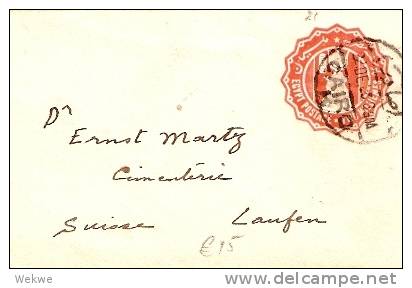 EGY172 /  ÄGYPTEN - U 21 Two Milliemes Kleopatra 1925 In Die Schweiz - Briefe U. Dokumente