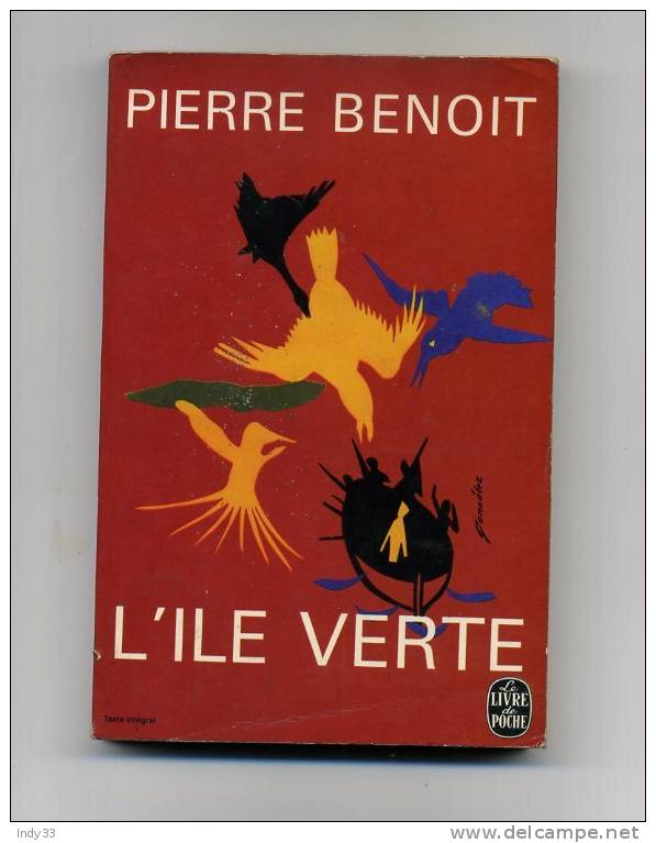 - L´ÎLE VERTE . PAR P. BENOIT . LE LIVRE DE POCHE N°1442   1966 - Aventure