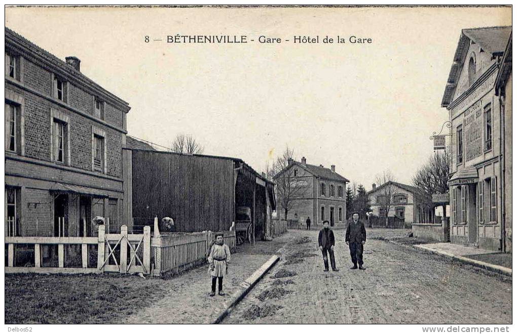 8 - Betheniville ( Marne ) - Gare, Hôtel De La Gare - Bétheniville