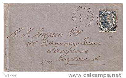 VIC161 / Camperdown 1879 Nach UK Mit 6 Pence - Storia Postale