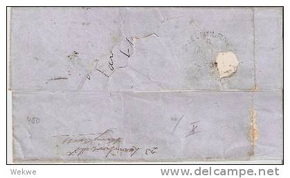 VIC162 / Australia Paid Packet 1856, Victoria 6 P.,geschnitten (mit Seltenem Stempel) - Briefe U. Dokumente