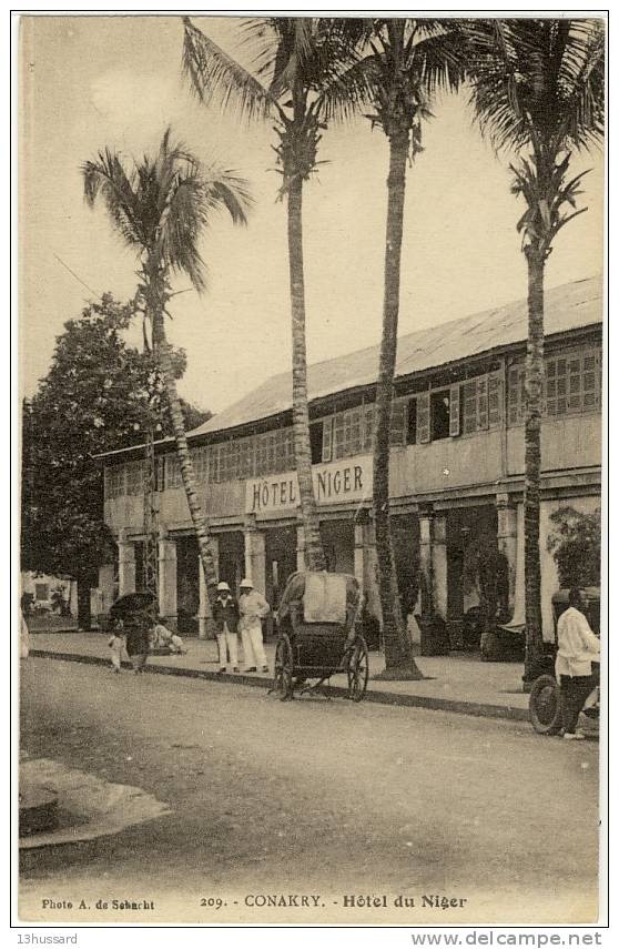 Carte Postale Ancienne Guinée Conakry - Hôtel Du Niger - Guinée