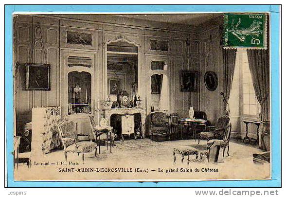 SAINT AUBIN D'ECROSVILLE --  - Le Grand Salon Du Château - Saint-Aubin-d'Ecrosville