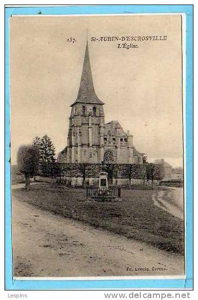 SAINT AUBIN D'ECROSVILLE -- L'Eglise - N°157 - Saint-Aubin-d'Ecrosville