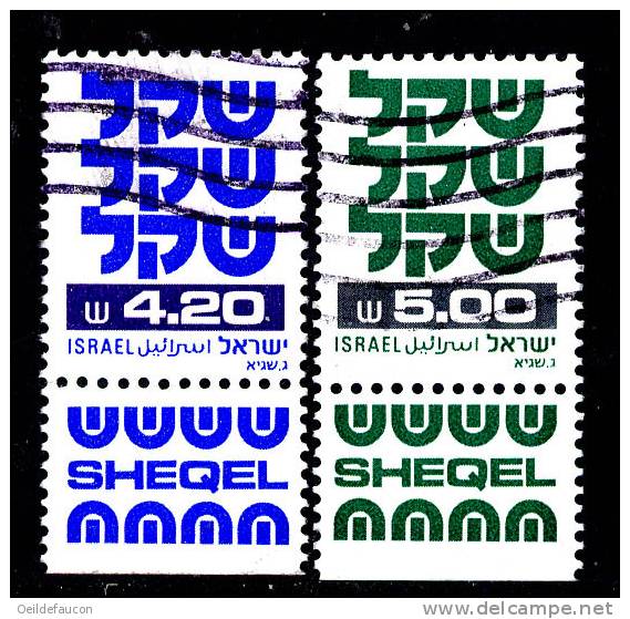 ISRAEL - Yvert -  782 - 783 Avec Tabs - Monete