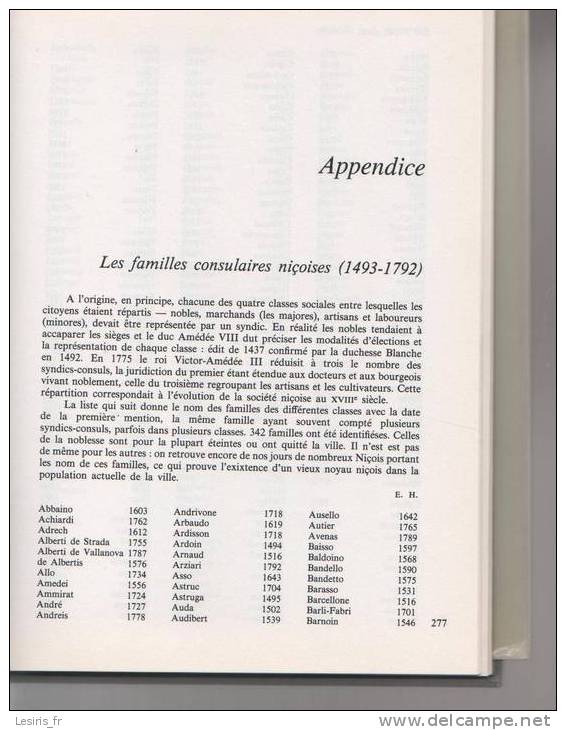 LES NICOIS DANS L'HISTOIRE - MICHEL DERLANGE - PRIVAT - N° 1137 / 2000 - EDITION ORIGINALE - 1988 - ILLUSTRATIONS - - Côte D'Azur