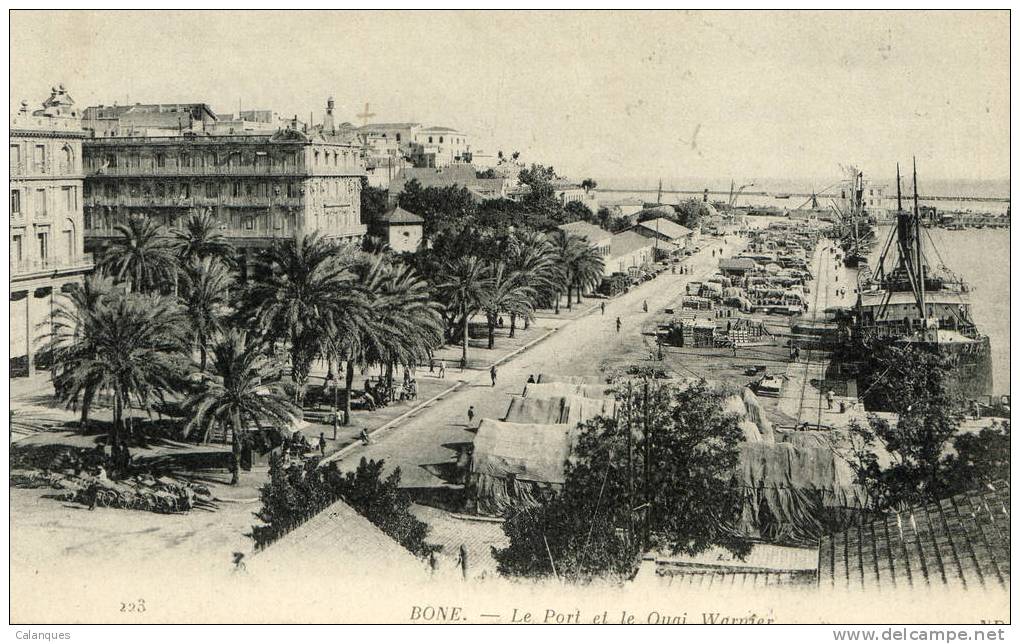 CPA Bone - Le Port Et Le Quai Warnier - Annaba (Bône)