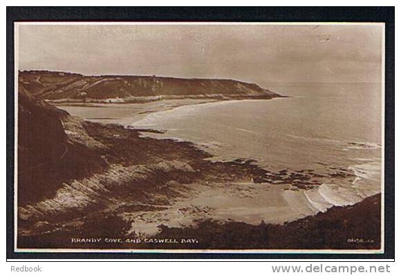 Real Photo Postcard Brandy Cove & Caswell Bay Glamorgan Wales - Ref B146 - Glamorgan
