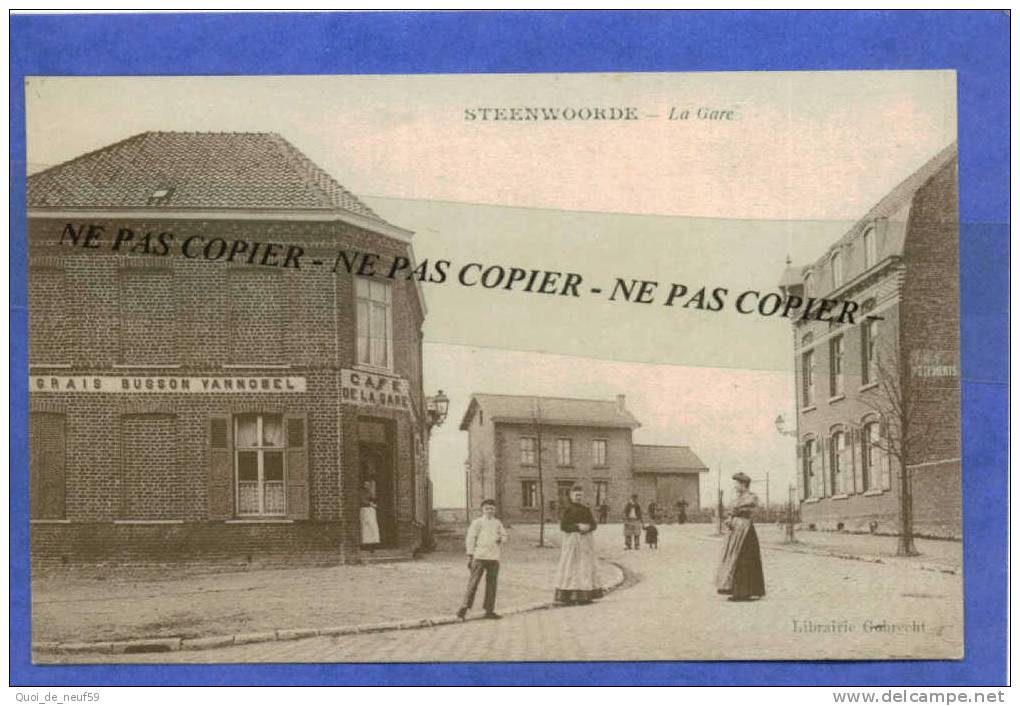 BL 5901 TOP RARE STEENVOORDE LA GARE ANIMEE - Steenvoorde