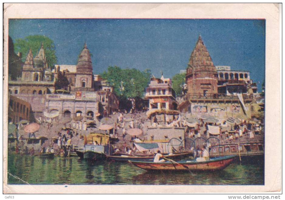 Dasaswmedh Ghat, Banaras / Bénarès (1972) - Inde