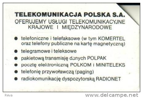 POLAND 50 U  GENERIC  AD  CARD  RADIO COMMUNICATION  ETC.   SPECIAL PRICE !! READ DESCRIPTION !! - Polen