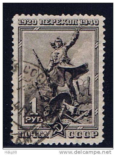 SU Sowjetunion 1940 Mi 785 Eroberung Von Perekop 1918 - Used Stamps