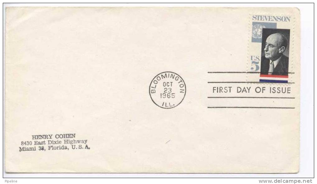 USA FDC 23-10-1965 Stevenson - 1961-1970