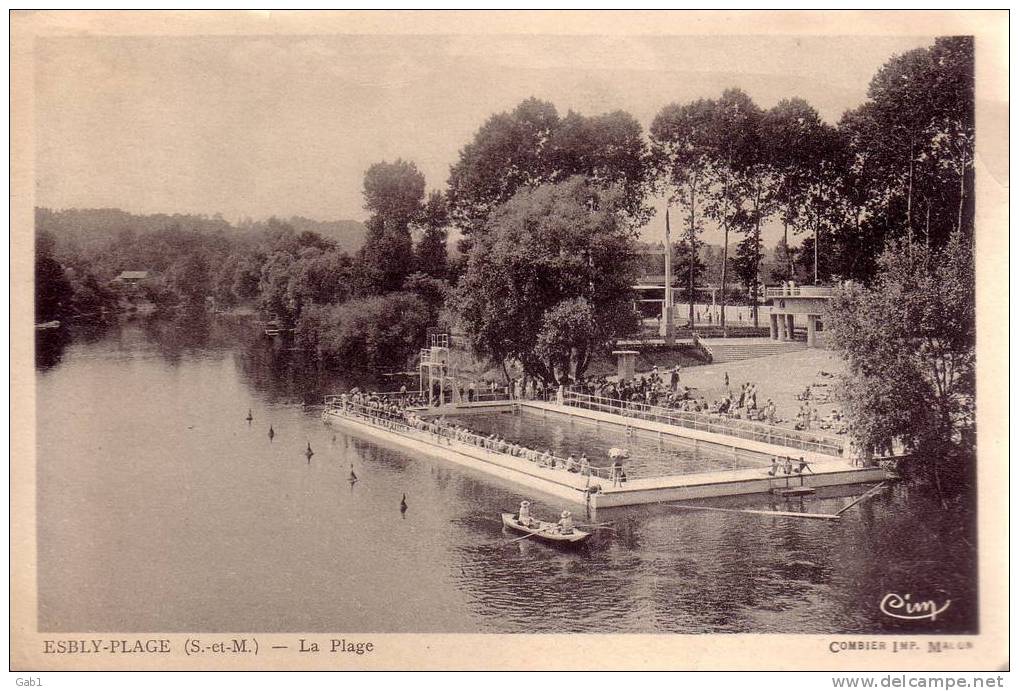 77 --- Esbly - Plage --- La Plage - Esbly