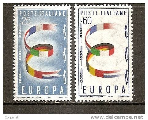 ITALIA - EUROPA-CEPT 1957 MINT (NH) ** - Yvert Nº 744/745 - 1957