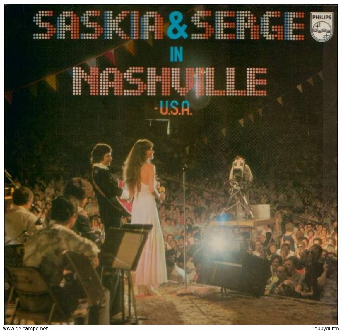 * LP * SASKIA & SERGE IN NASHVILLE, U.S.A. (Holland 1977) - Country Y Folk