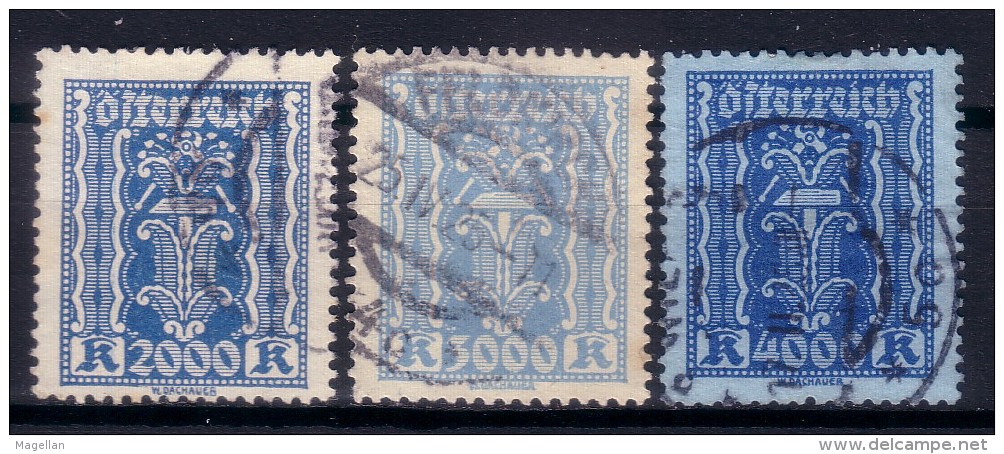 Autriche - Yvert N° 320 - 321 & 322 Oblitérés - TTB - Used Stamps