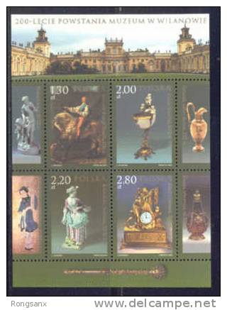 2005 POLAND VILANOV MUSEUM ART SHEETLET - Unused Stamps