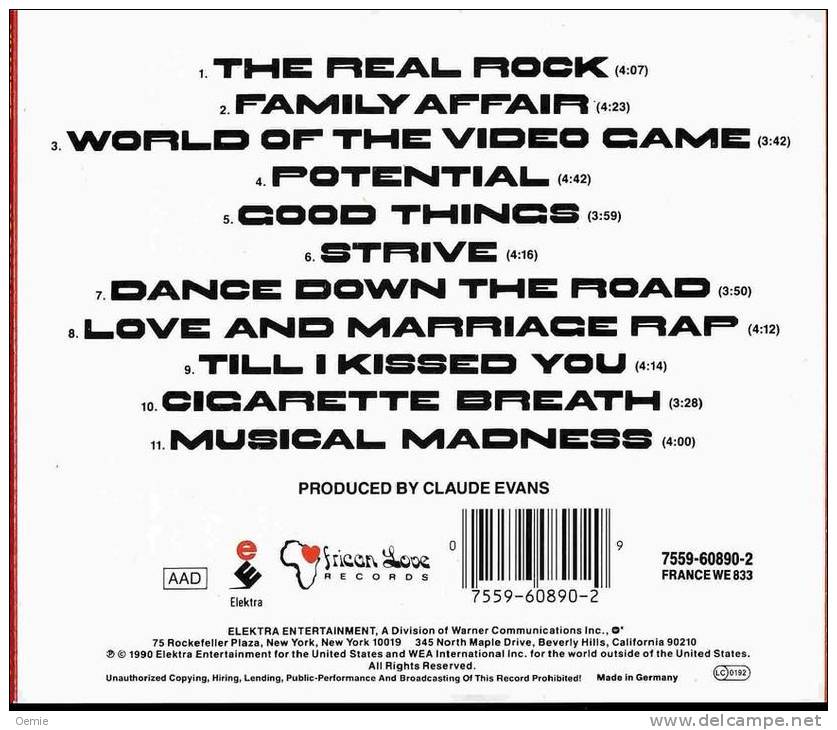 SHINEHEAD °°°° THE  REAL  ROCK           Cd 11  TITRES - Soul - R&B