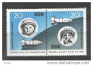 GERMANIA - GERMANY - ALLEMAGNE - DDR - 1963 - VOSTOK 5/6 - YT 673/674 MI 970/971 ** - Europe