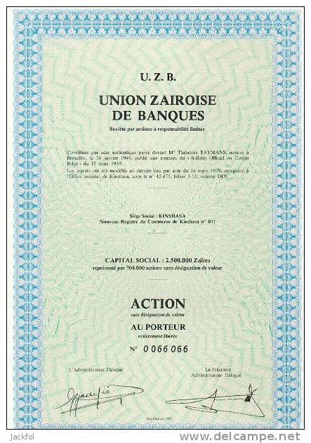 Union Zairoise De Banques - Afrika