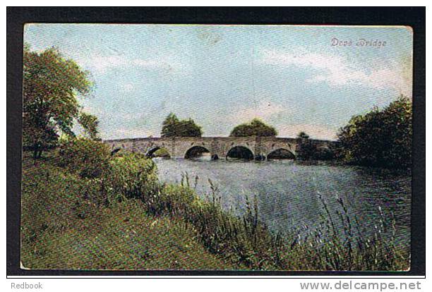 1913 Postcard Dove Bridge Uttoxeter Stafford Staffordshire - Ref B148 - Sonstige & Ohne Zuordnung