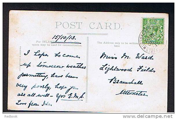 1913 Postcard Dove Bridge Uttoxeter Stafford Staffordshire - Ref B148 - Sonstige & Ohne Zuordnung