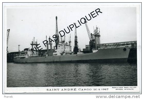 6560 - Cargo  "SAINT ANDRE"  (1967) - Société Navale De L´Ouest - Commerce