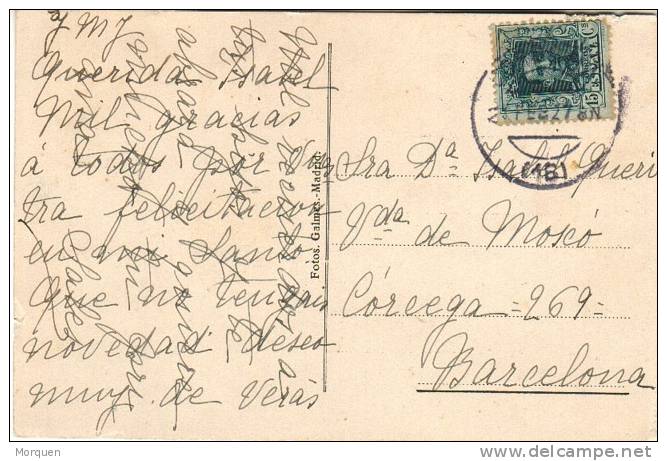 Postal CORDOBA  1927. Alfonso XIII Vaquer - Cartas & Documentos