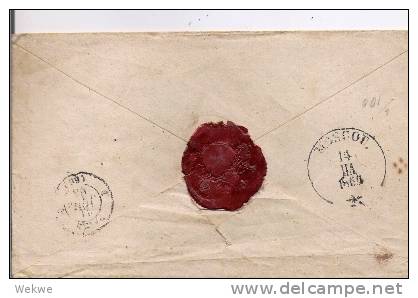 Rl115/ Aus Russland PD, Beide Rotviolett, 1864, Moskau - Briefe U. Dokumente