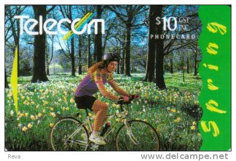 NEW ZEALAND $10 WOMAN  SUMMER SPORT BIKE LANDSCAPE  CODE: 231C GPT NZ-G-96   READ DESCRIPTIPTION !! - Nieuw-Zeeland