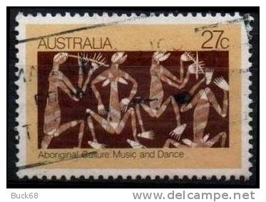 AUSTRALIE AUSTRALIA  797 (o) Danse Et Musique Aborigène : Joueurs De Chalumeaux Et Danseurs Par D. Milaybuma - Oblitérés